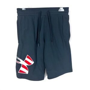 Under Armour American Flag Logo Sweat Shorts M